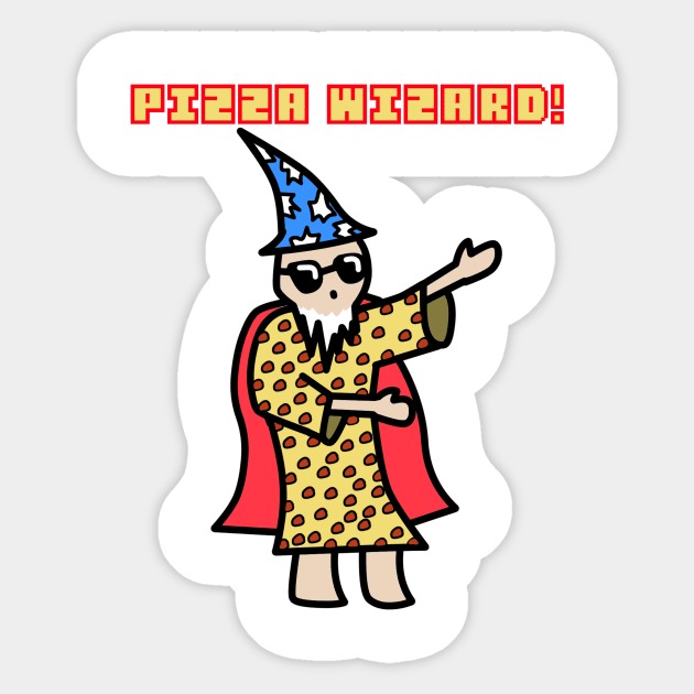 Pizza Wizard! Sticker by TheCondroid